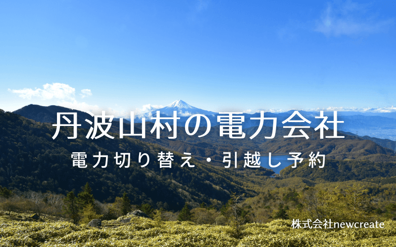 丹波山村で失敗しない電力会社の選び方と申込手順|料金プラン&サービス比較