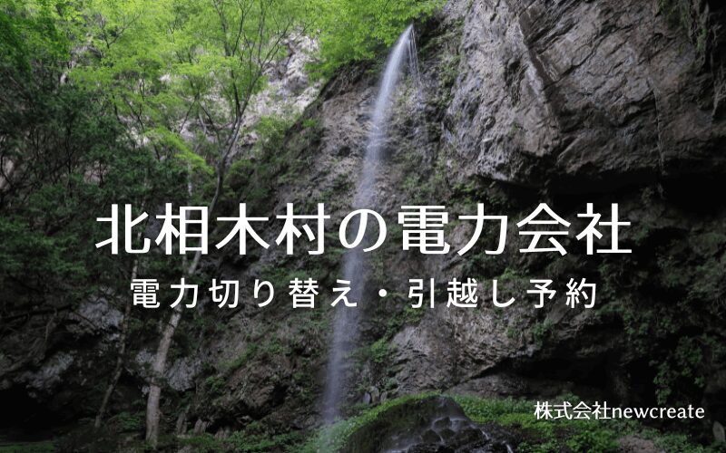 北相木村で電気代を節約！引越し先の電力予約・新電力へ切替え