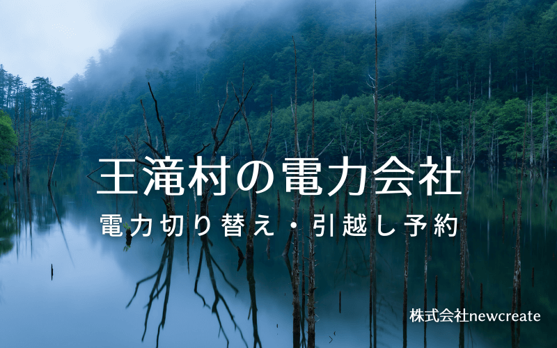 王滝村で電気代を節約！引越し先の電力予約・新電力へ切替え