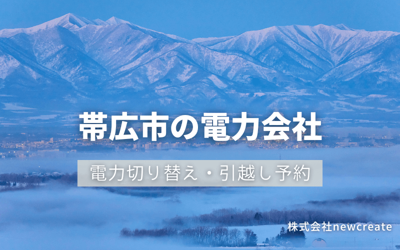 帯広市で電気代を節約！引越し先の電力予約・新電力へ切替え