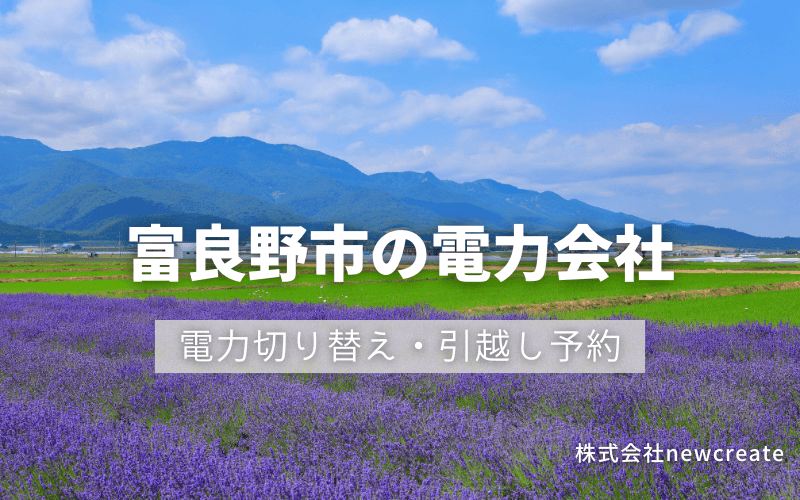 富良野市で電気代を節約！引越し先の電力予約・新電力へ切替え